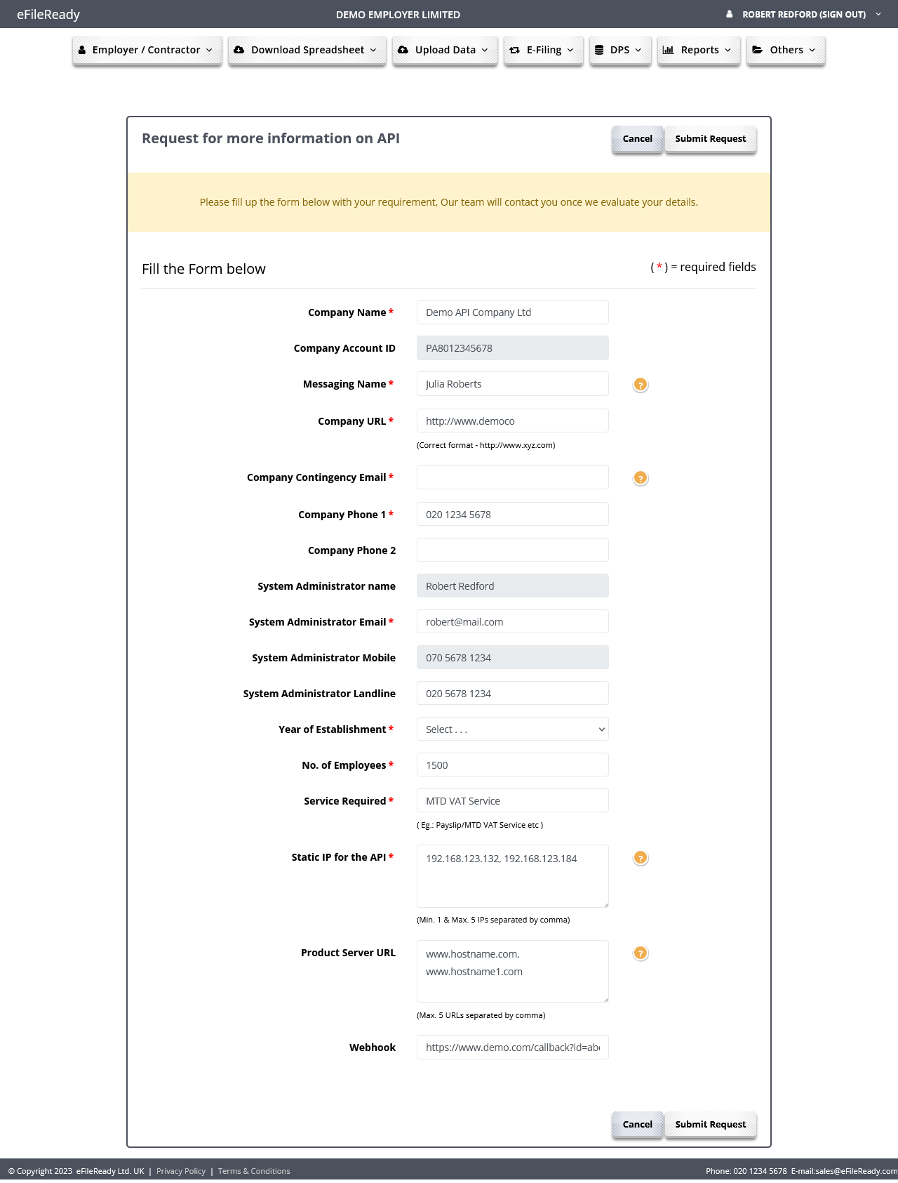 API Integration with eFileReady